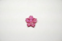 瑠璃の一輪桜・春風012(ラメ)★ペンダント、ピアス・イヤリング、リングなどに仕立ててお届けします♪
