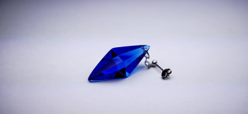 Standard Dreamblue / コバルトブルー(ピアス) シンプルな造形が素敵な逸品です。 ラフォルム ガラスジュエリー ガラスアクセサリー