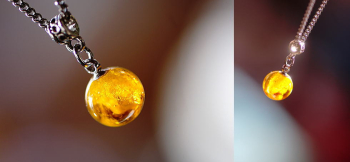 My precious Luna 琥珀色に、イメージカラーのダークブラウンとホワイトを加えております。 ラフォルム ガラスジュエリー ガラスアクセサリー