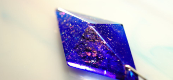 Pure dream ～ Aurora ～ コバルトブルーがベースカラー。 ラフォルム ガラスジュエリー ガラスアクセサリー