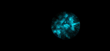 幻影のFullmoon ムーンの光がブルーに蓄光します。 ラフォルム ガラスジュエリー ガラスアクセサリー