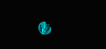ICE PLANET ～ 神秘の星 ～ 全体がターコイズブルーに美しく蓄光します。 ラフォルム ガラスジュエリー ガラスアクセサリー
