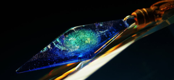 Dreamblue ～ Relativity galaxy ～ 神秘的な宇宙をイメージしています。 ラフォルム ガラスジュエリー ガラスアクセサリー