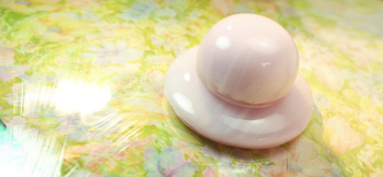 The Sakura Garden 丸くてかわいらしいオブジェです。内部に「思い出の大切なもの」を封入加工することも出来ます。 ラフォルム ガラスジュエリー ガラスアクセサリー