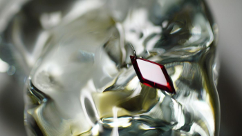 Passion rhombus シャープなひし形のフォルム。 ラフォルム ガラスジュエリー ガラスアクセサリー