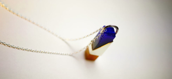 Forever in my heart ～ GRADATION PILLAR ～ 金具パーツは全てSilver925素材をお付けいたしました。上部バチカンなどもオリジナルデザインでお作りしております。 ラフォルム ガラスジュエリー ガラスアクセサリー