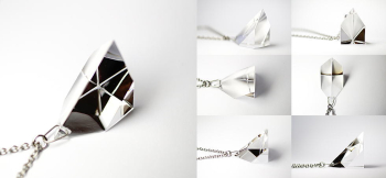 Amazing prism それぞれの角度から。多彩な形状に見えます。 ラフォルム ガラスジュエリー ガラスアクセサリー