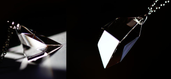 Amazing prism クリアー且つシンプルで美しい造形美あふれるフォルム。 ラフォルム ガラスジュエリー ガラスアクセサリー