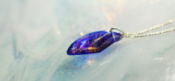 Andromeda 銀河の様に煌く美しいラメ。 ラフォルム ガラスジュエリー ガラスアクセサリー