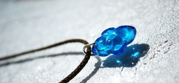 Ice stone ～ 白夜 / Dream water ～ ターコイズブルーの神秘的なイメージです。 ラフォルム ガラスジュエリー ガラスアクセサリー