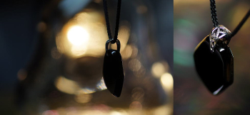 Modern Glass Onyx 存在感のあるバチカンに直接組み紐を通せます。 ラフォルム ガラスジュエリー ガラスアクセサリー