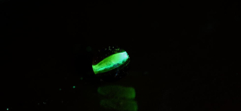 (ブレスレット用オリジナルメモリアルガラスビーズ) 蓄光加工を施しました。 ラフォルム ガラスジュエリー ガラスアクセサリー