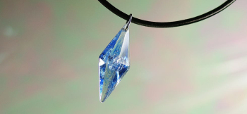 Happeiest Serendipity ～ Seven Sapphire ブルー系の繊細なマーブル模様が素敵です。 ラフォルム ガラスジュエリー ガラスアクセサリー