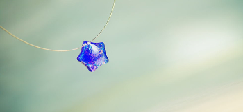 Candy blue star ラメの煌きをお楽しみください!! ラフォルム ガラスジュエリー ガラスアクセサリー