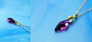 Pure Dream ～ Lavender of fortune ～ シンプルで身に着けやすい逸品に仕上がっております。 ラフォルム ガラスジュエリー ガラスアクセサリー