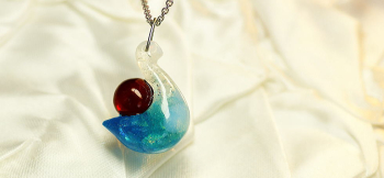 Mellow gentleness 頂いたデザインをベースに、世界に一つのオリジナルメモリアルペンダントをお作りいたしました。 ラフォルム ガラスジュエリー ガラスアクセサリー