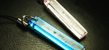 Ties of love / pink & Blue  ラフォルム ガラスジュエリー ガラスアクセサリー