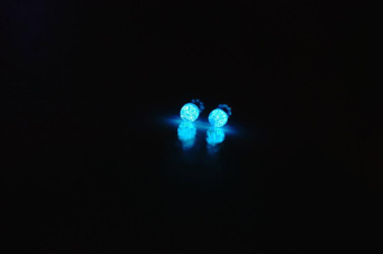 海の煌き MINI 暗闇では神秘的な光を放ちます。 ラフォルム ガラスジュエリー ガラスアクセサリー