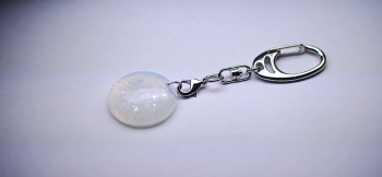 Snow full moon キーホルダー金具を取り付けることも可能です。 ラフォルム ガラスジュエリー ガラスアクセサリー