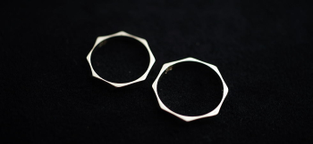 Eternal happiness お手持ちのSilver925製リングを、オリジナル結婚指輪にリメイクしました。 ラフォルム ガラスジュエリー ガラスアクセサリー