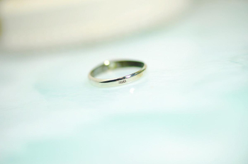 みどりのたからもの ～ Memory Ring ～ Silver925製の1点ものリングベース。 ラフォルム ガラスジュエリー ガラスアクセサリー