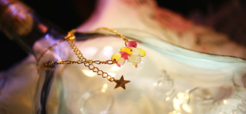 For little girl アジャスター5cmをお付けしています。 ラフォルム ガラスジュエリー ガラスアクセサリー
