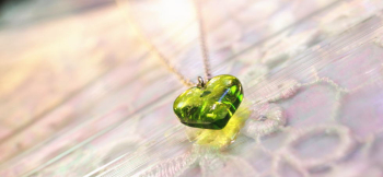 Pure green love 爽やかなスプリンググリーン。 ラフォルム ガラスジュエリー ガラスアクセサリー