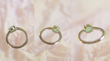 煌くお星さまになって 彫金作家さんによるSilver925製のオリジナルリング。 ラフォルム ガラスジュエリー ガラスアクセサリー