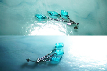 Caribbean sea diamond 日常にも、特別な日にも、そっと寄り添う存在でありますように。 ラフォルム ガラスジュエリー ガラスアクセサリー