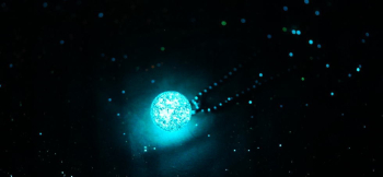 Gentle planet width circle 暗闇では神秘的な蓄光の光をおたのしみいただけます。 ラフォルム ガラスジュエリー ガラスアクセサリー