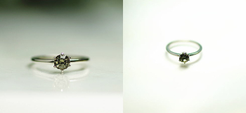 CHATON RING トップの石部分を6本の爪にて設置しております。トップはガラス製の可能性が高いです。 ラフォルム ガラスジュエリー ガラスアクセサリー