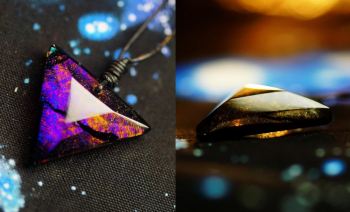 True Triangle ～ Eternal universe ～ 様々な表情をお楽しみいただける逸品。 ラフォルム ガラスジュエリー ガラスアクセサリー