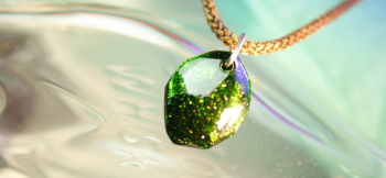Eternity precious memories~Green~ 素敵なアイスロック加工。 ラフォルム ガラスジュエリー ガラスアクセサリー