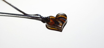 Loveliness & Cute heart ～ My vanila ～ 可愛らしいハート型メモリアルペンダント。 ラフォルム ガラスジュエリー ガラスアクセサリー