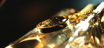 ラフォルム ガラスジュエリー ガラスアクセサリー Prince of mind ～ Annular ～ 金環日食をイメージしたコラボレーションネックレスです。金環にちなみSilver925にゴールドメッキを施しております。チェーンは作品に含まれてお…