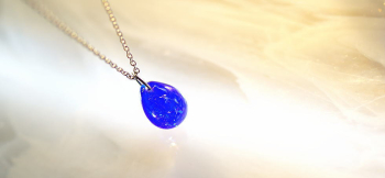 Great mind ～ 星空 ～ コバルトブルーをベースにしています。 ラフォルム ガラスジュエリー ガラスアクセサリー