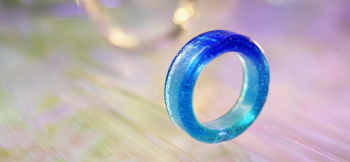 Oasis/Ring 嵌め易く美しいリングです。 ラフォルム ガラスジュエリー ガラスアクセサリー