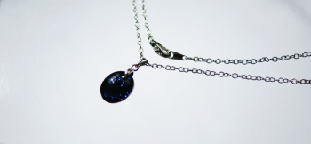 Noble black opal シンプルイズベスト。 ラフォルム ガラスジュエリー ガラスアクセサリー