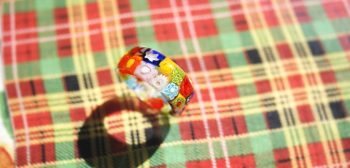 floral ring 可愛らしく楽しい雰囲気のリングです。 ラフォルム ガラスジュエリー ガラスアクセサリー