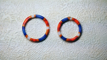 Tricolor 繊細な仕上がり。 ラフォルム ガラスジュエリー ガラスアクセサリー