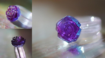 Mother rose ～ 想いの花 ～ 大輪のバラの内部に「思い出の大切なもの」を封入いたしました。 ラフォルム ガラスジュエリー ガラスアクセサリー