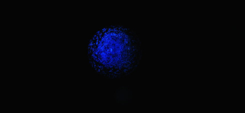 広き愛の煌き ～ BLUE CIRCLE ～ 美しい蓄光の神秘的な光。 ラフォルム ガラスジュエリー ガラスアクセサリー