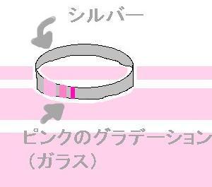 Pink Ring ラフォルム ガラスジュエリー ガラスアクセサリー