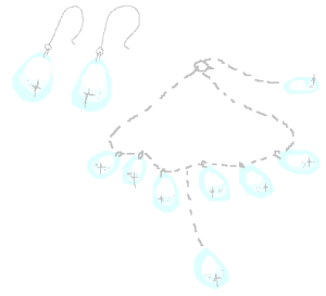jewel snow ラフォルム ガラスジュエリー ガラスアクセサリー