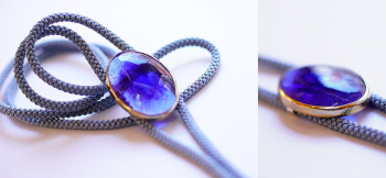 Energy Tanzanite ～ 麗 ～ ブルー系のグラデーション。紫外線の強さで色味が変化します。 ラフォルム ガラスジュエリー ガラスアクセサリー