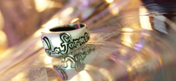 Basic collaboration ring サイドに文字彫刻やデザインが可能です。 ラフォルム ガラスジュエリー ガラスアクセサリー