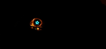 Basic collaboration ring ターコイズブルーの蓄光が素敵です。 ラフォルム ガラスジュエリー ガラスアクセサリー