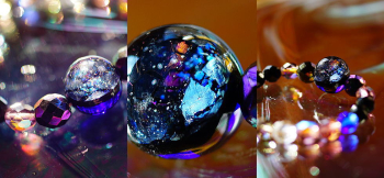 Infinite Sphere ～ 限りなき神秘の宙 ～ お手にとってご覧頂き、ぜひ末永くご愛用いただければ幸いです。 ラフォルム ガラスジュエリー ガラスアクセサリー