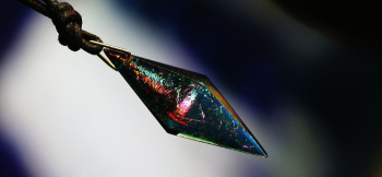 Dreamblue ～ Resonance macrocosm ～ 神秘的なアクアマリンブルーがベースカラーです。 ラフォルム ガラスジュエリー ガラスアクセサリー
