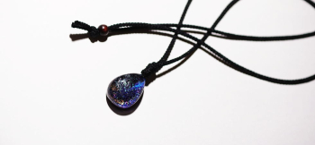 Vivid Light Galaxy 世界にひとつのオリジナルペンダント。 ラフォルム ガラスジュエリー ガラスアクセサリー